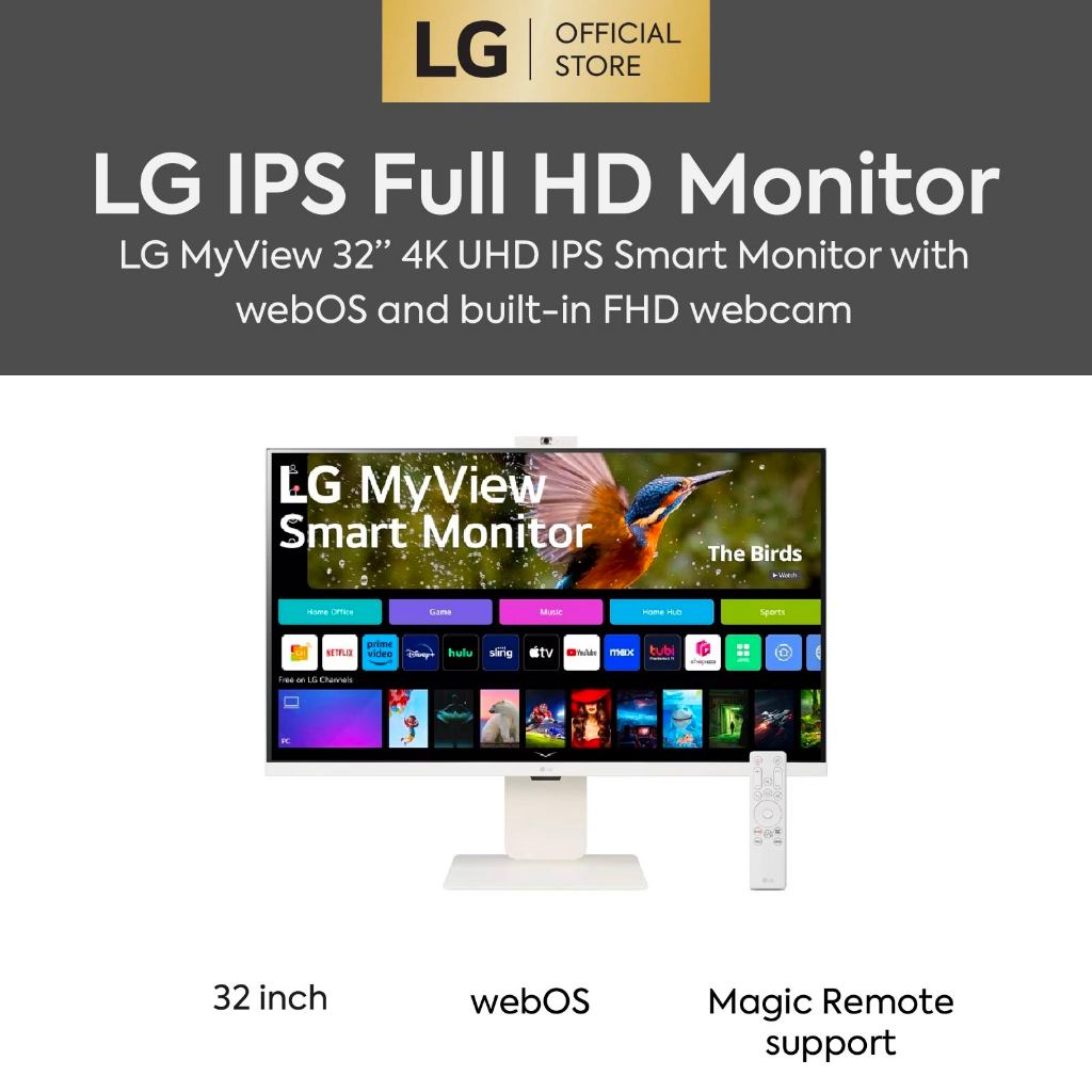 Lg Sr U K Uhd Ips Myview Smart Monitor With Webos And Built In