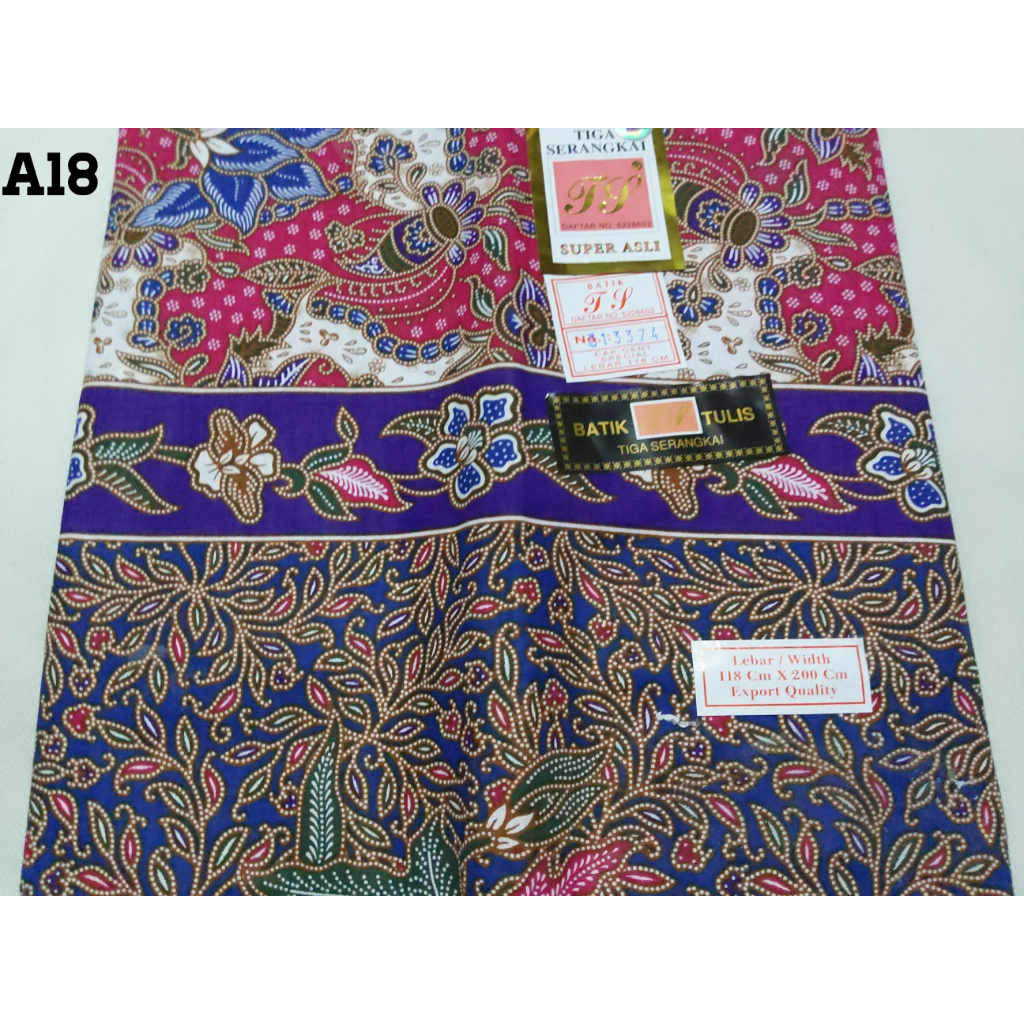 Kain Batik Tiga Serangkai Siap Jahit Super Asli Cotton Serap Air