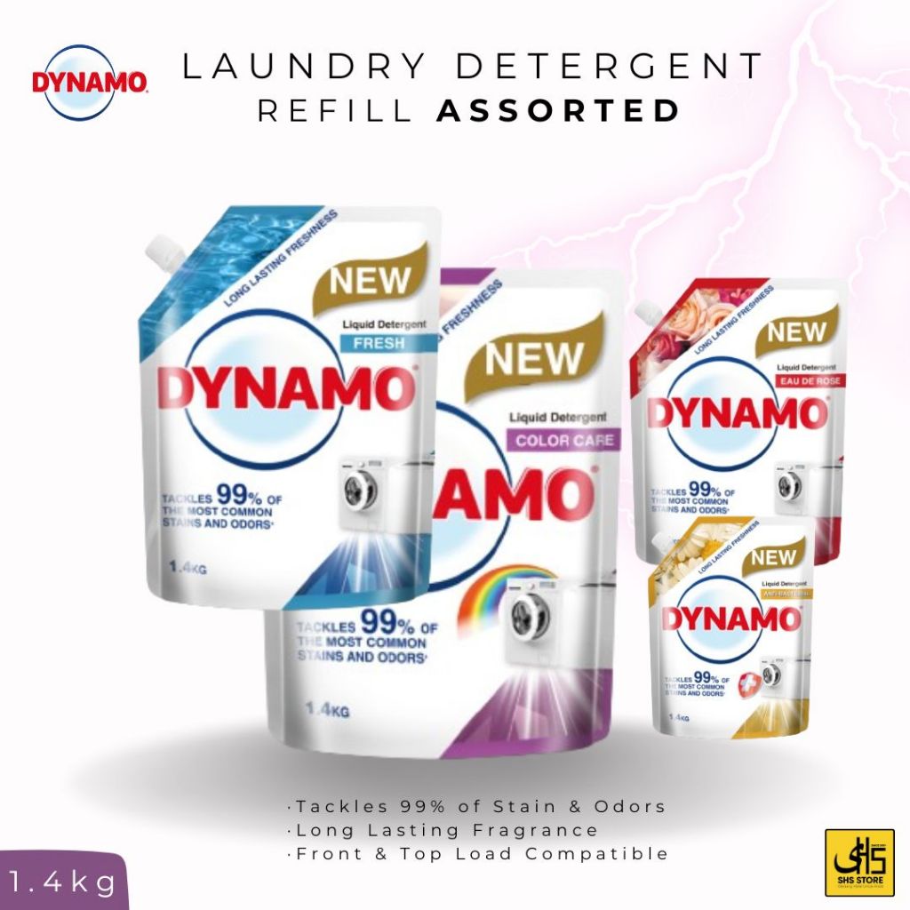 Ready Stock Local Seller Dynamo Laundry Detergent Kg Refill Pack