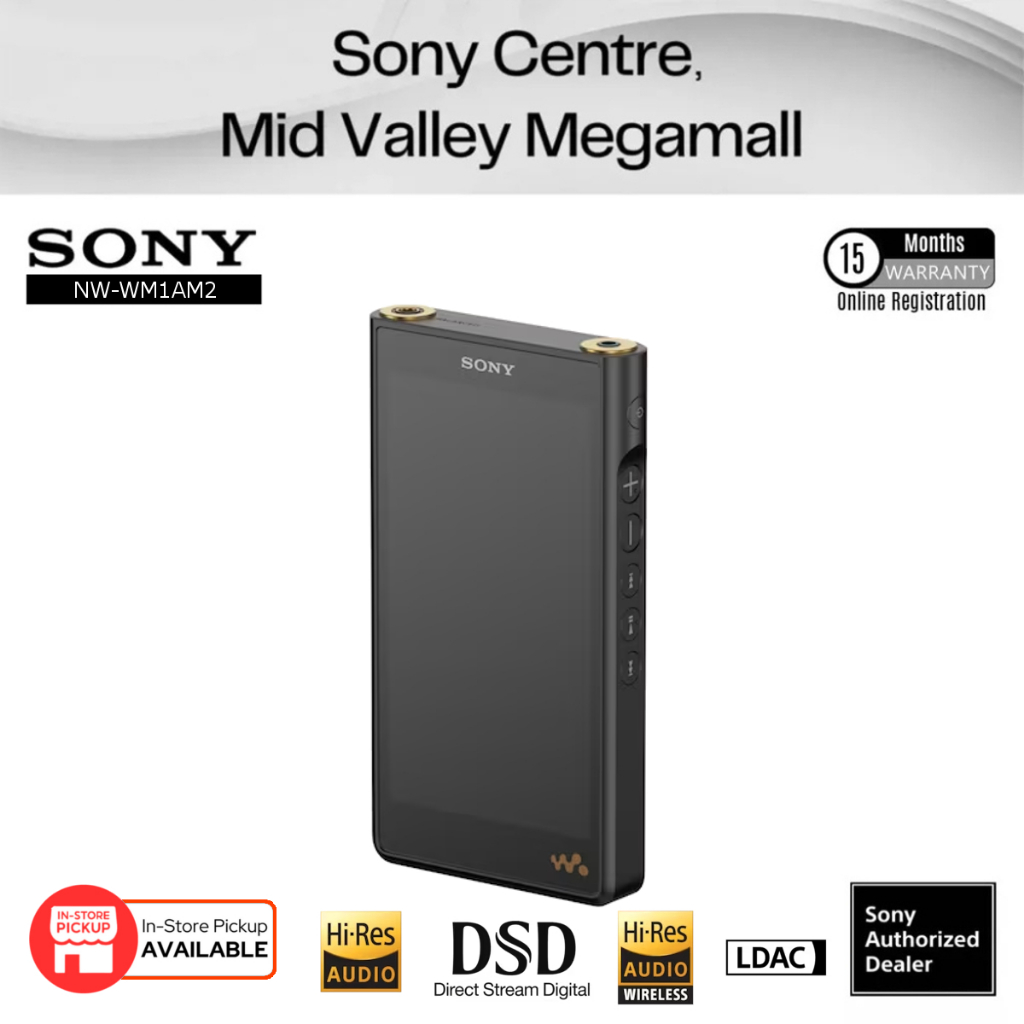 Sony NW WM1AM2 Walkman Digital Media Player HiRes Audio Wireless LDAC