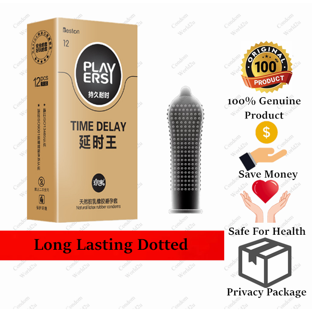 Original Time Delay Condom 10 12pcs 玩家 增强版 安全套 Tahan Lama Kondom