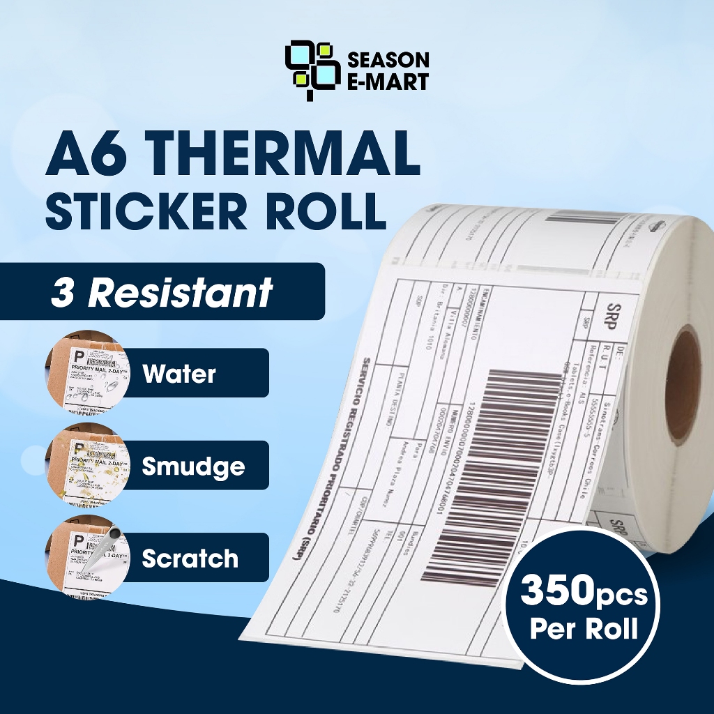 Pcs Roll Thermal Sticker A Paper Roll Fold Stack Airway Bill