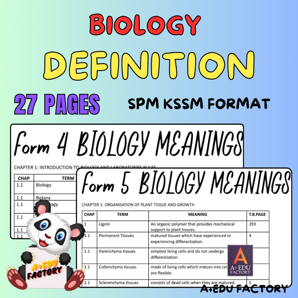 Pdf Biology Dlp Definition Form Spm Kssm Digital A Notes