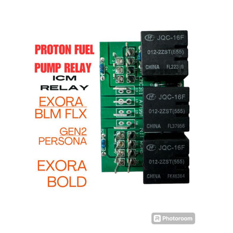 PROTON GEN2 SATRIA NEO EXORA SAGA BLM FLX FUEL PUMP RELAY ICM