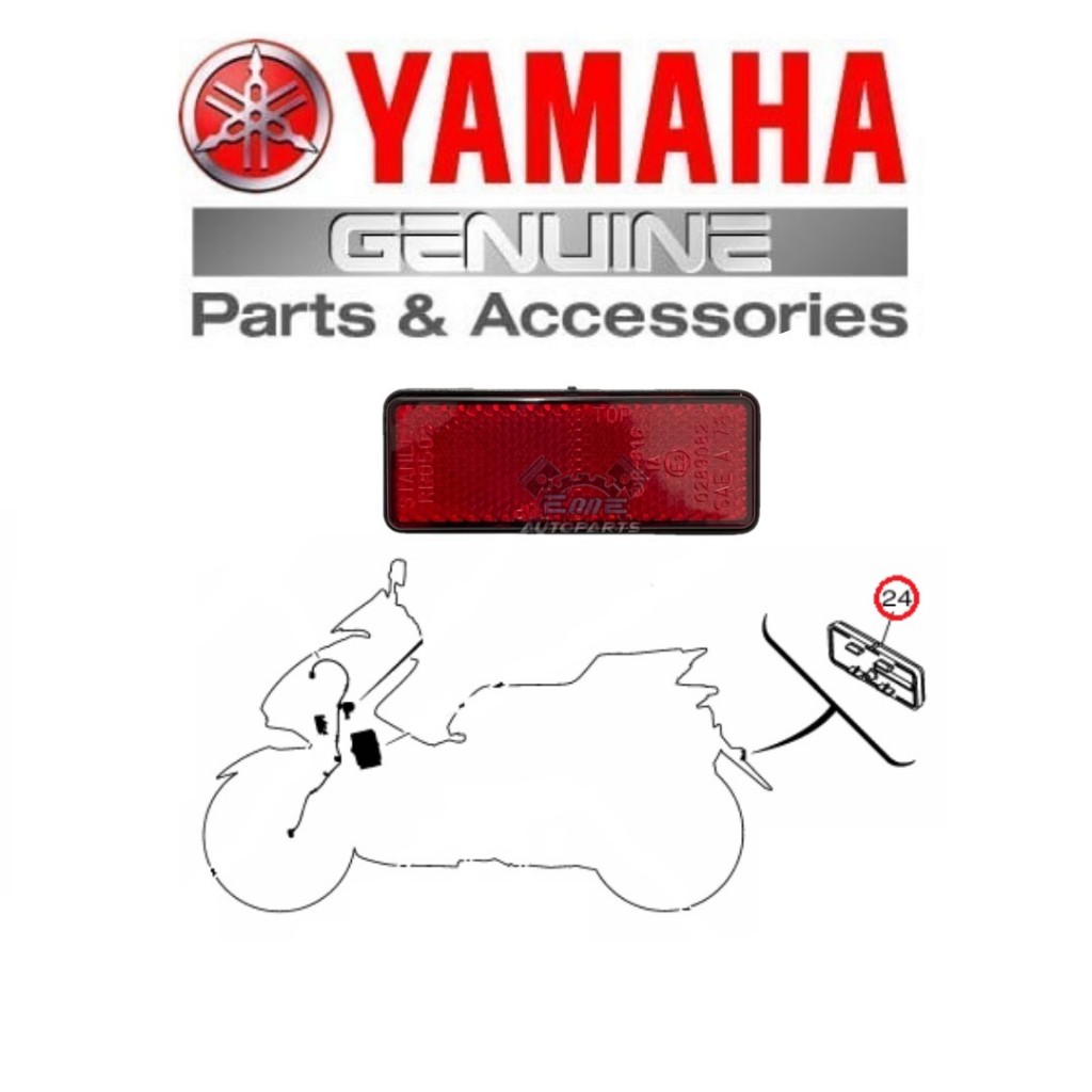 Rear Reflector Assy P H Original Yamaha Nvx