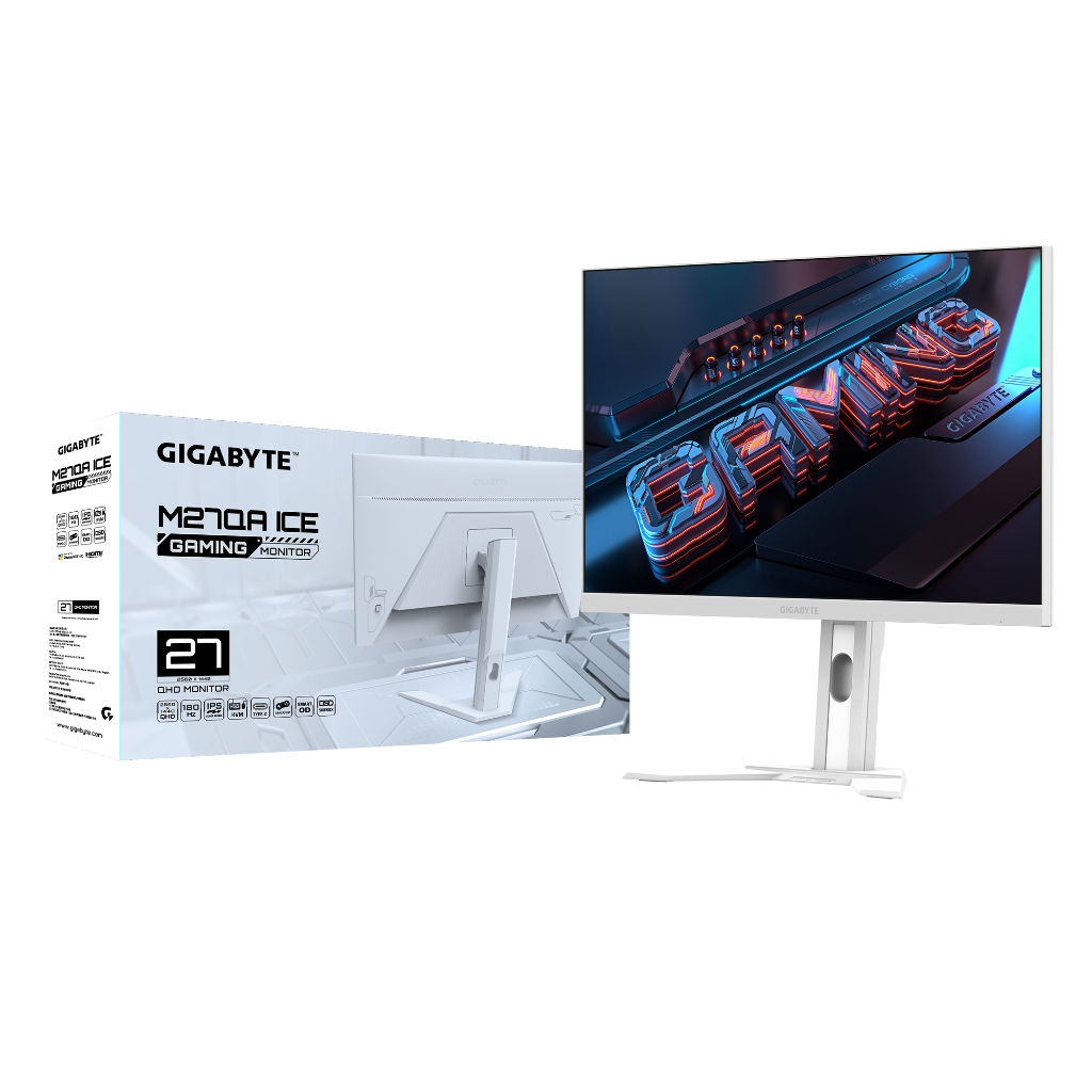 GIGABYTE M27QA ICE Gaming Monitor 27 QHD SS IPS 180Hz 1ms