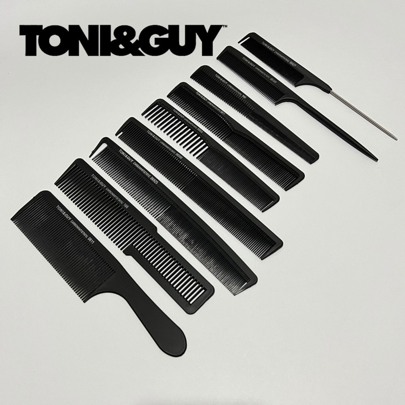 Toni Guy Carbon Antistatic Barber Salon Comb Sikat Rambut Ready