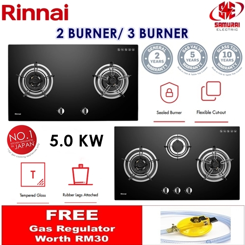 Free Shipping Rinnai Flexi Hob Built In Gas Hob Glass Kw Burner