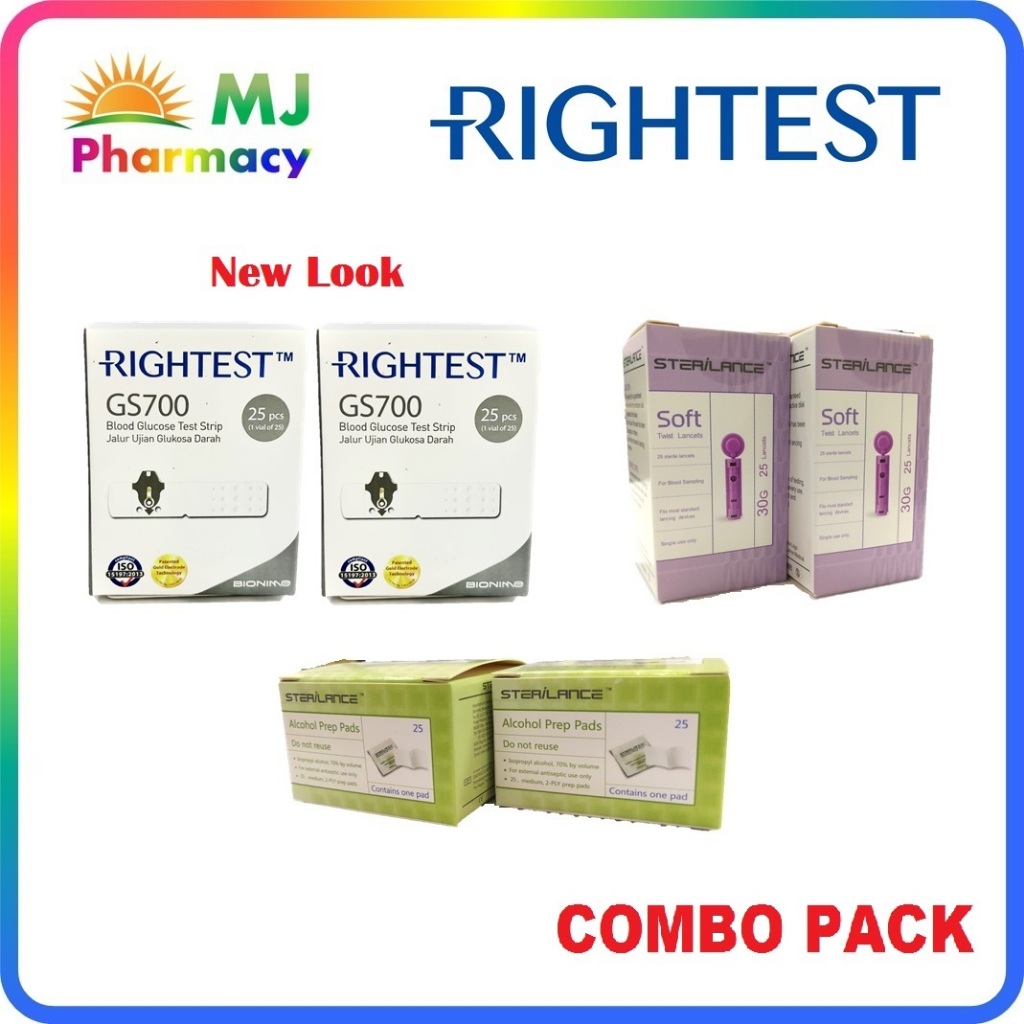 BIONIME RIGHTEST GS700 TEST STRIPS 2X25 S FOR METERS GM700S GM700SB