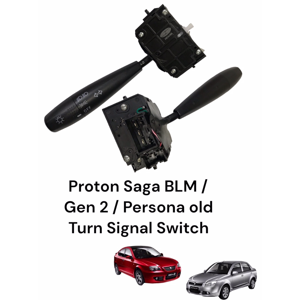 Saga BLM Persona Old Gen 2 Turn Signal Switch Only Black Base