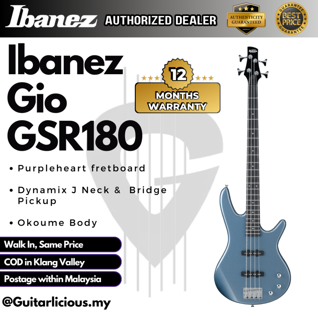 Free Shipping Ibanez Gsr Gio Series String Electric Bass Baltic