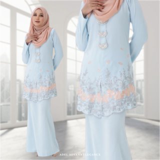 Adel Adyana Baju Kurung Jewel Como Crepe Bf Friendly Plus Size Baju