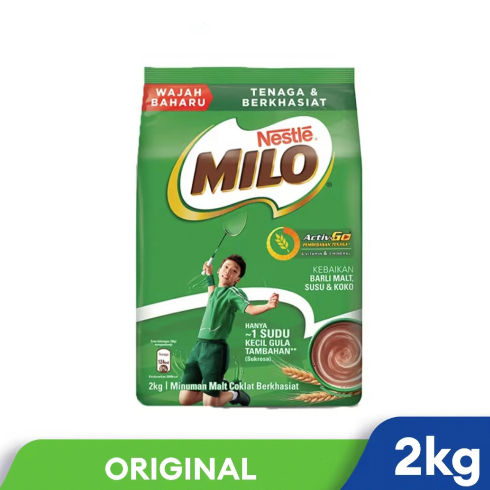 Nestle MILO Activ Go Chocolate Malt Powder Soft Pack 2kg Shopee Malaysia