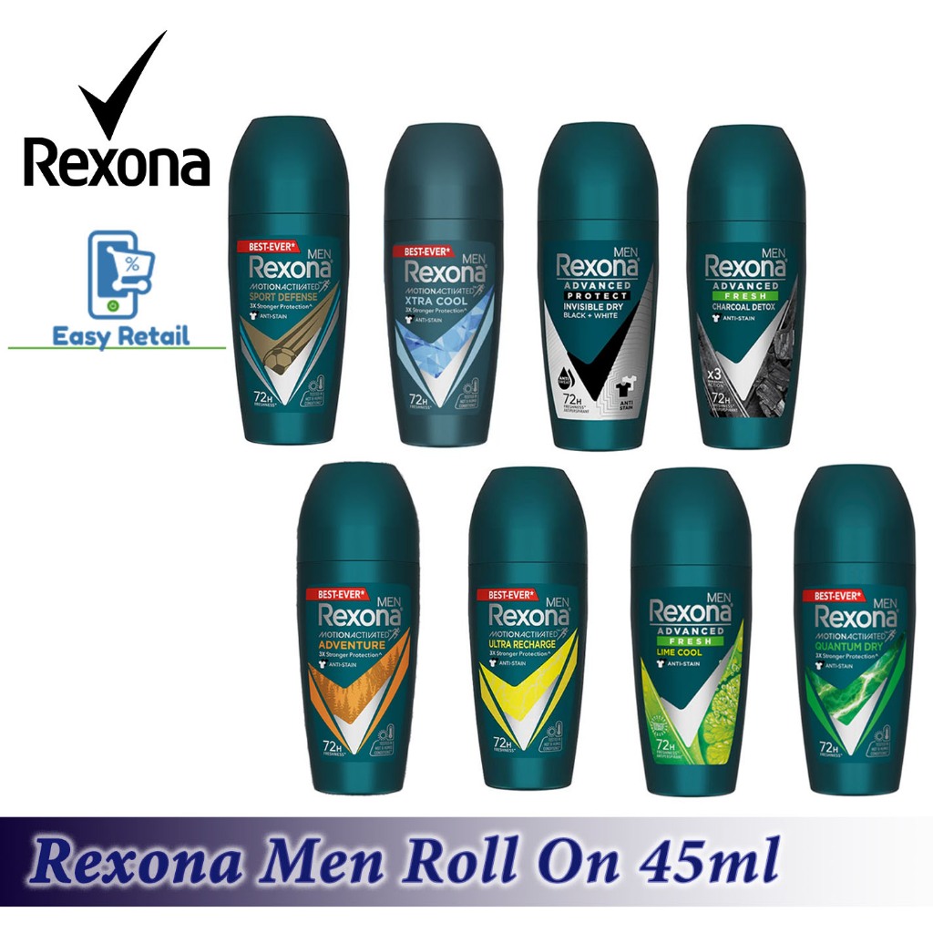 Rexona Men Deodorant Roll On 45ml Xtra Cool Adventure Quantum