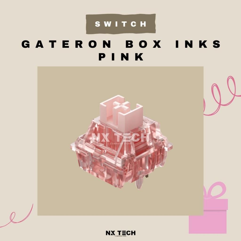 Gateron Box Inks Pink 5 Pin Linear Switch For Mechanical Keyboard