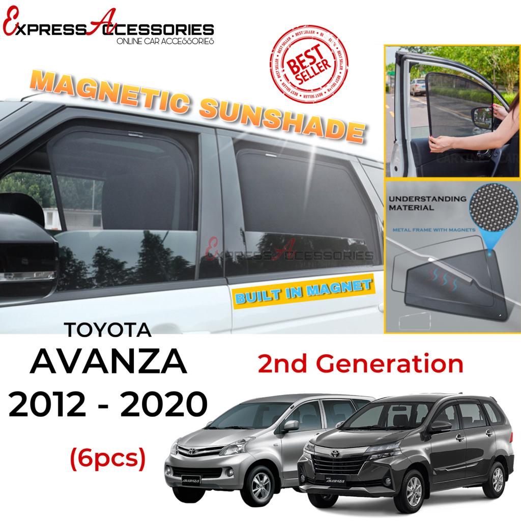 Magnetic Sunshade Compatible For Toyota Avanza 2012 2020 Car Magnet Sun