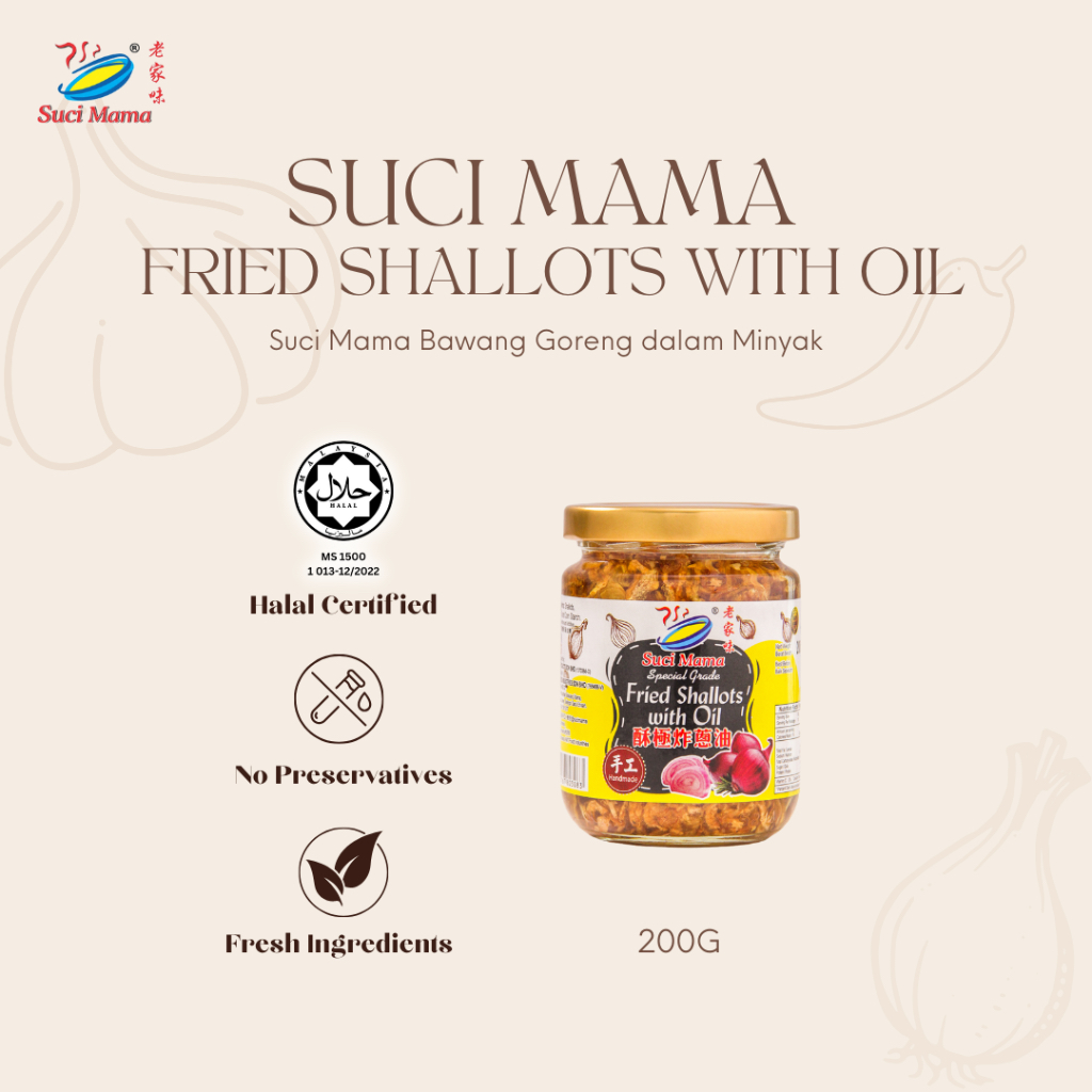 Halalsuci Mama Fried Shallots With Oil Suci Mama Bawang Goreng