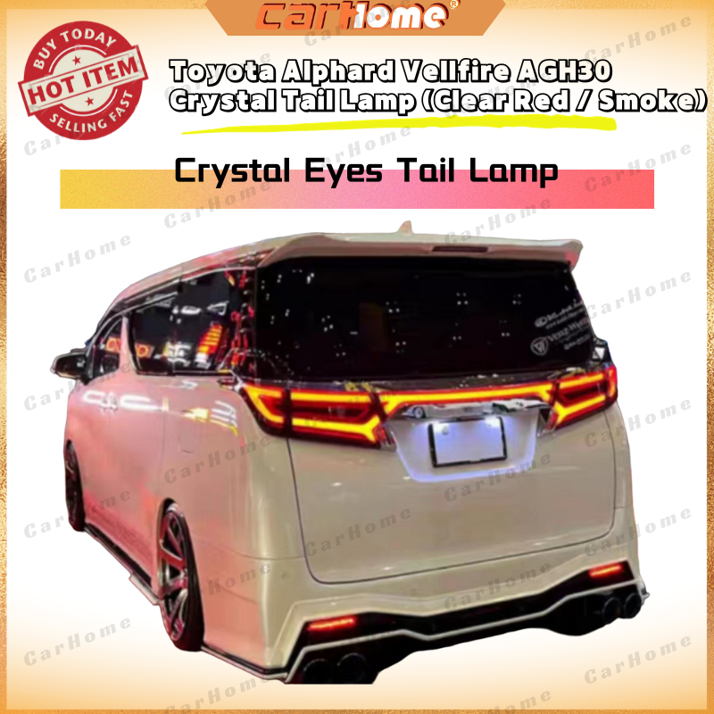 Toyota Vellfire Alphard Agh30 2015 2022 Crystal Eye Style Rear Led