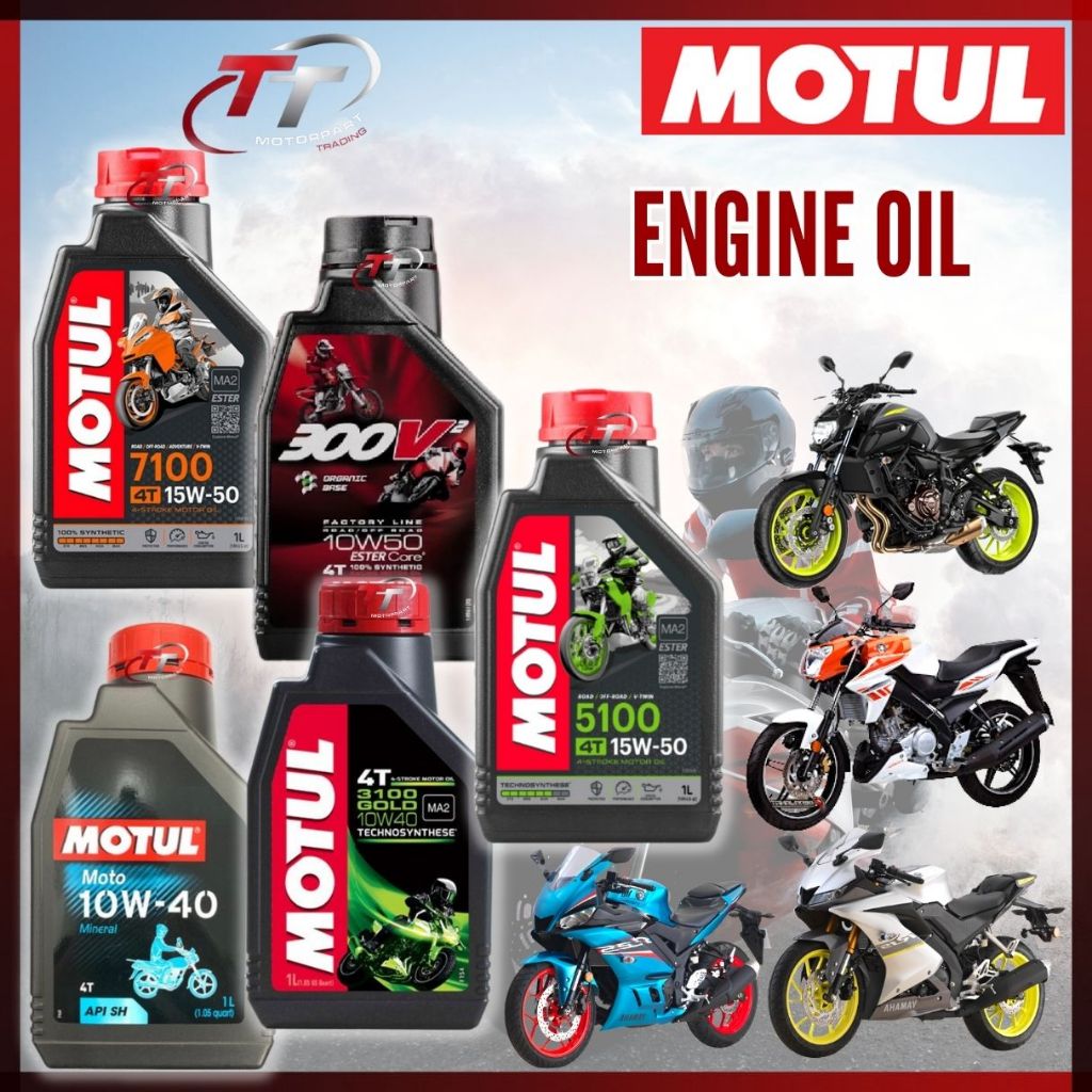 Motul T V Semi Fully Synthetic Engine Oil Filter Ori