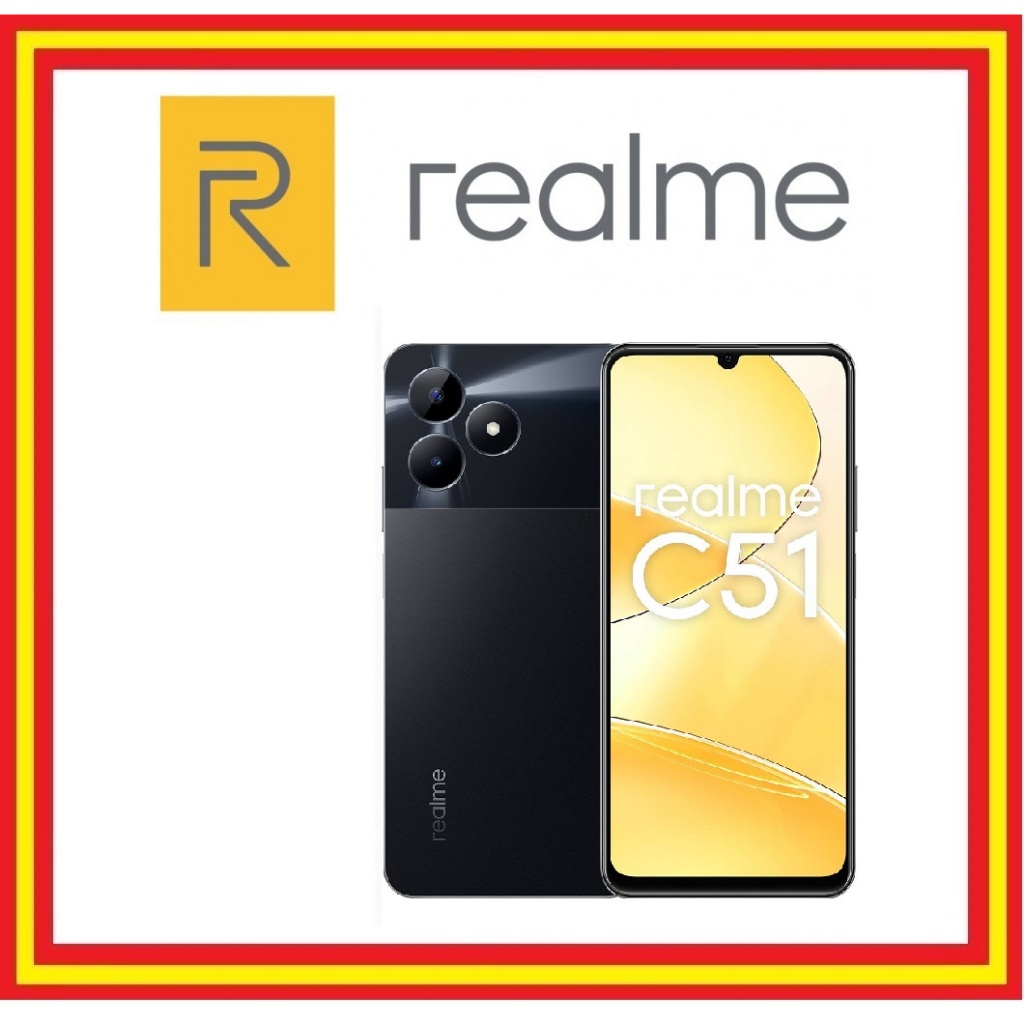 Realme C51 4GB 4GB RAM 128GB ROM READY STOCK Smartphone With 1 Year