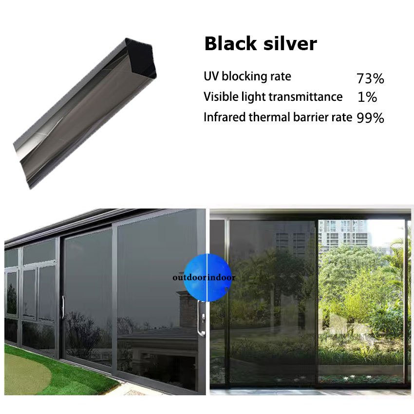 GOFILM Window Tinted Film Window Film Privacy Glass Sticker Mirror Film