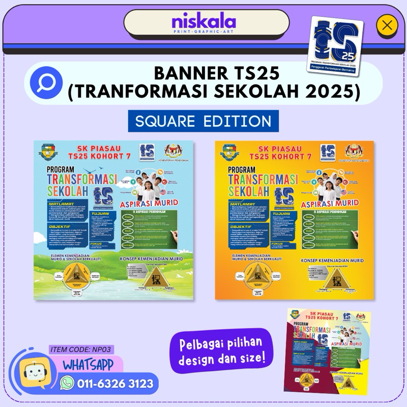 Ts Banner Infografik Ts Square Edition Boleh Custom Logo