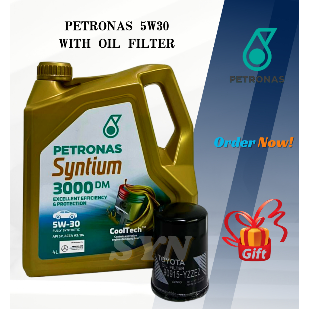 NEW PACKING Petronas Syntium 3000 SN PLUS 5W30 Fully Synthetic Engine