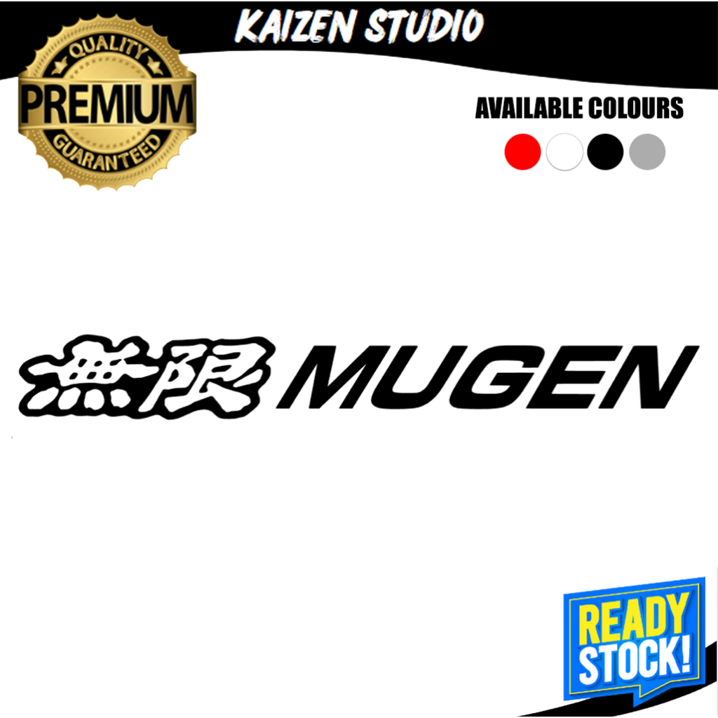 Kaizen Studio Mugen Honda Racing Vinyl Cutting Sticker Shopee Malaysia