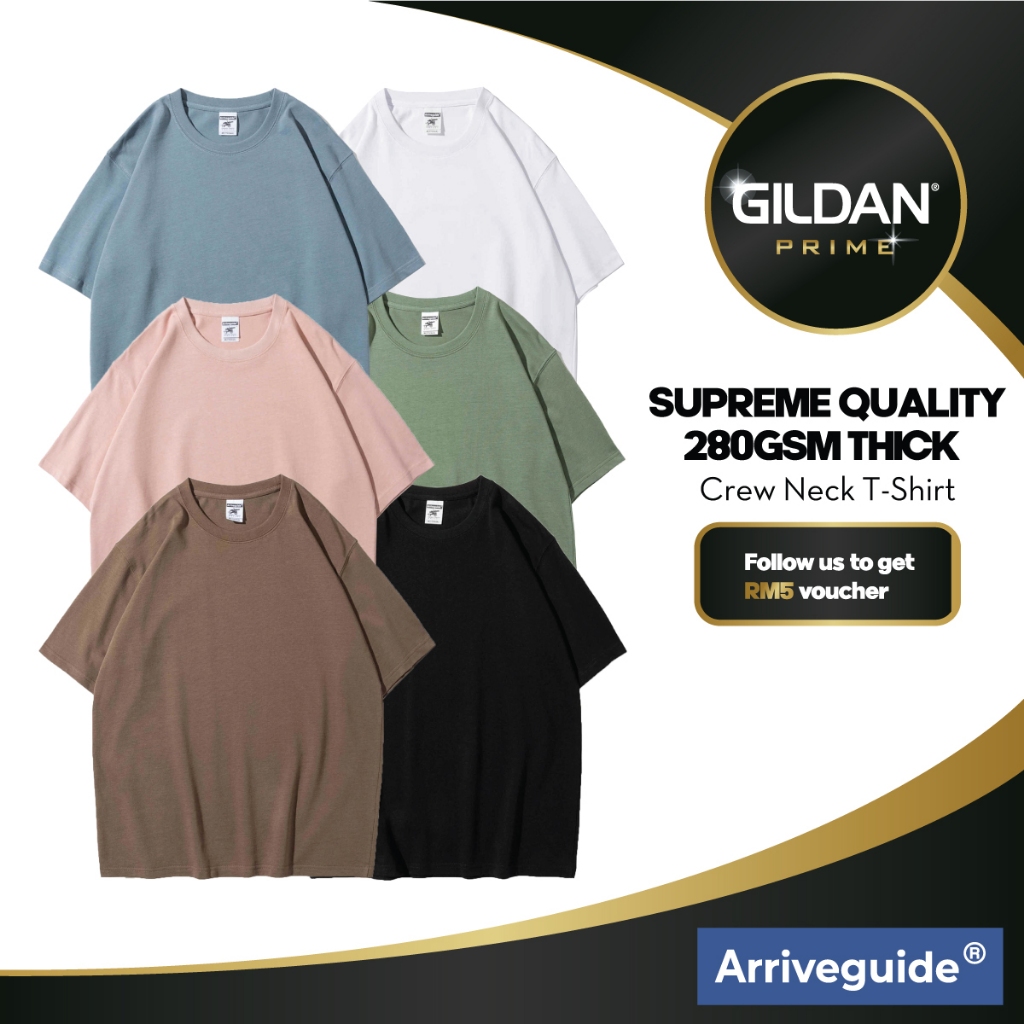 Gildan Prime X Arrive Guide Thick Oversized Supreme T Shirt Ag