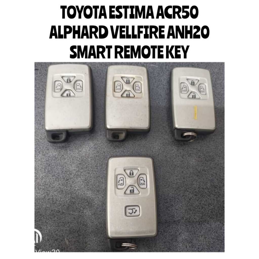 Smart Remote Key Keyless Toyota Estima Previa ACR50 Alphard