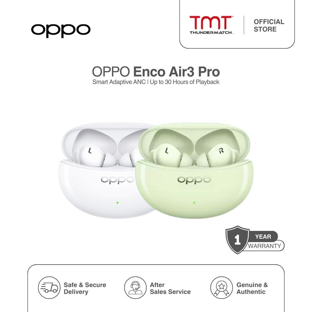 OPPO Enco Air 3 Pro True Wireless Noise Cancelling Earbuds Immersed