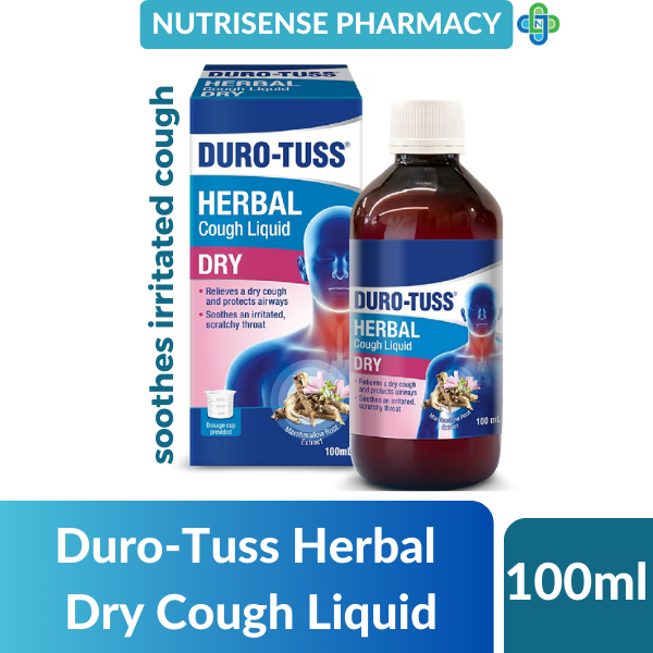 Duro Tuss Herbal Dry Cough Liquid Ml Non Drowsy Shopee Malaysia