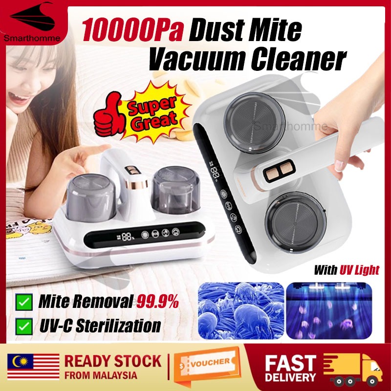 Cordless Dust Mite Vacuum Cleaner Uv Light Sterilization Pa