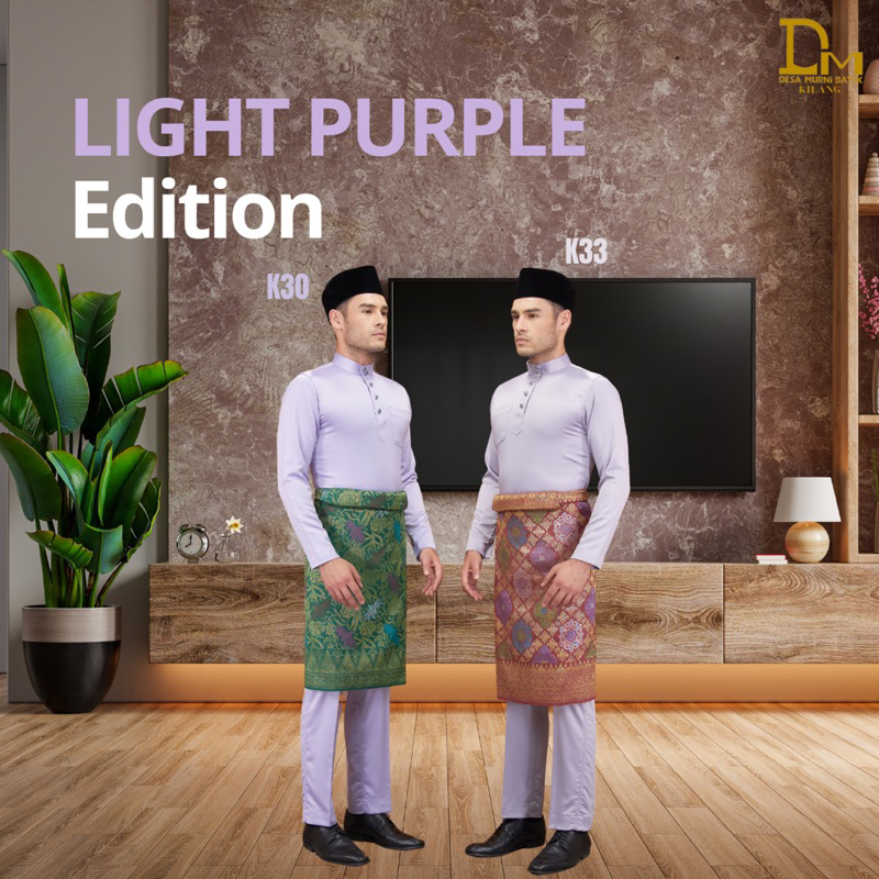 Slim Fit Free Butang Sampin Premium Baju Melayu Muhammad Exclusive