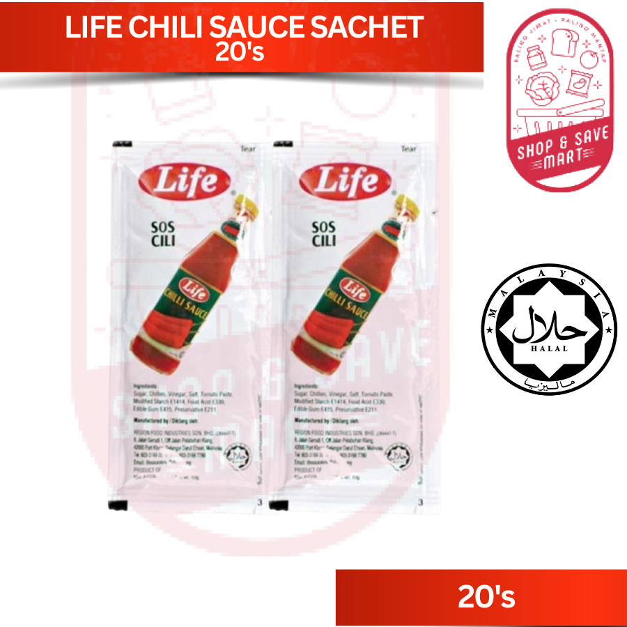 Life Chili Tomato Sauce Sachet G S X G Sos Cili Tomato Pek