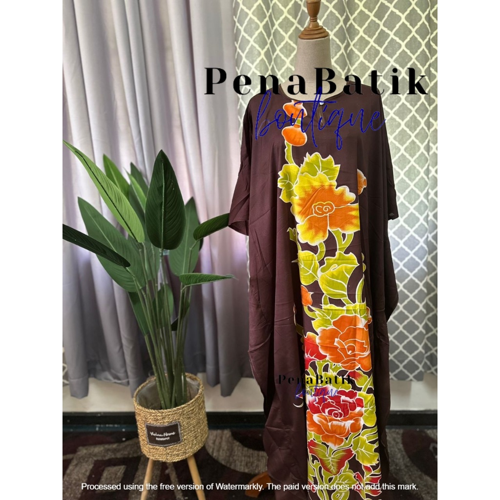 KAFTAN BAJU KELAWAR CANTING BATIK BY TRG POLYSTER Shopee Malaysia