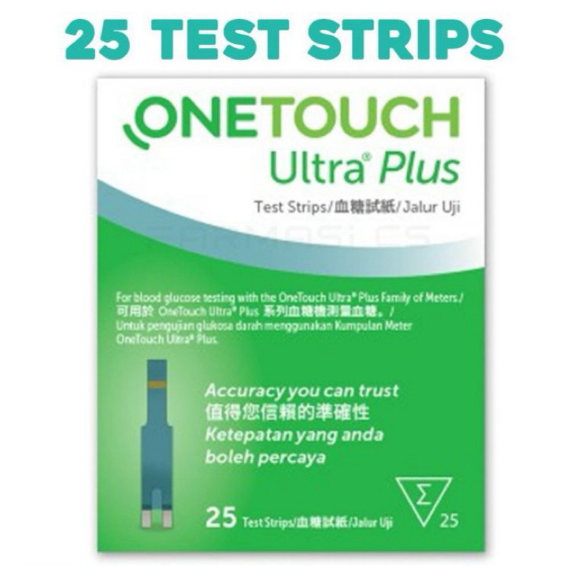 ONE TOUCH ULTRA PLUS TEST STRIPS 25S Exp 8 2024 DELIVERY WITHIN