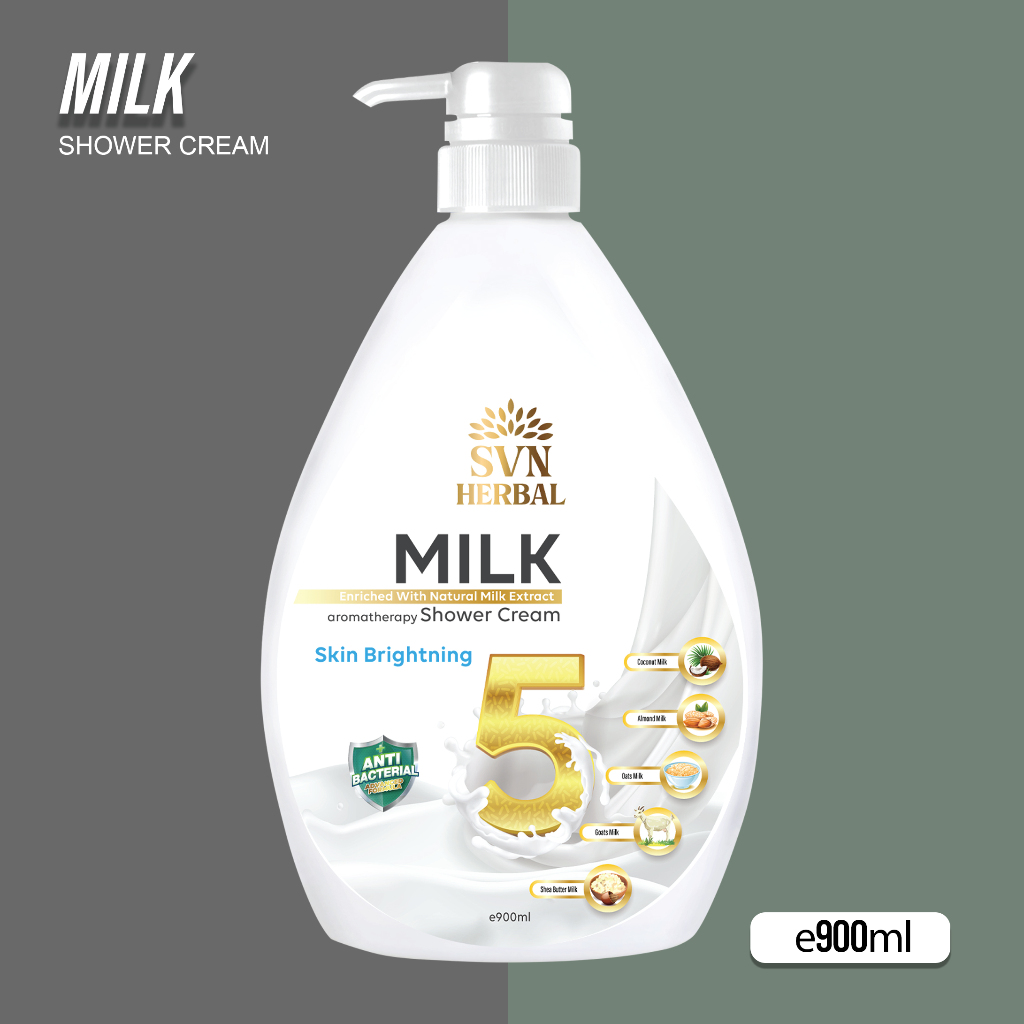 SVN Herbal Milk Shower Cream Skin Brightening Shopee Malaysia