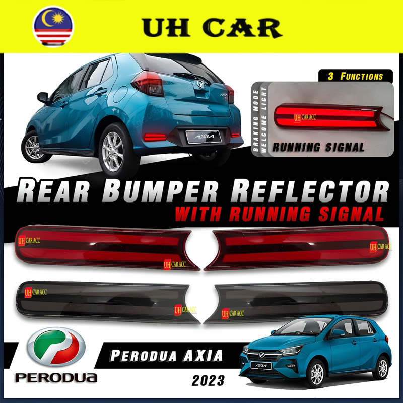 Perodua Axia 2022 2023 Rear Bumper Led Reflector Light Rear Fog Dynamic