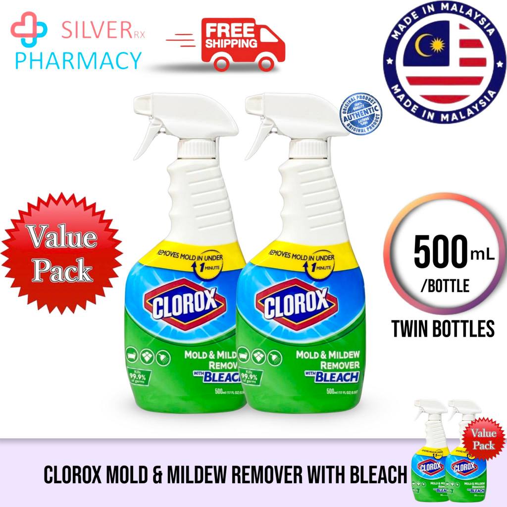 Clorox Bleach Ml All Purpose Cleaner Mold Mildew Remover Twin