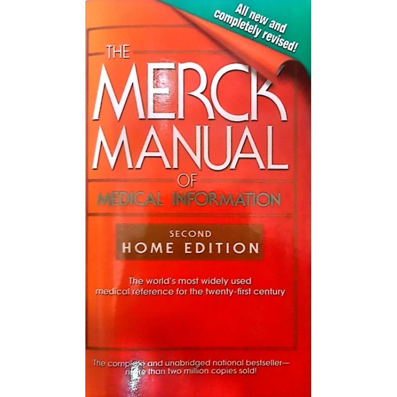 Pre The Merck Manual Of Medical Information Second Home Edition