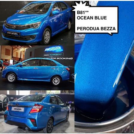 B Ocean Blue Perodua Bezza K Paint Car Paint Cat Bancuh Cat