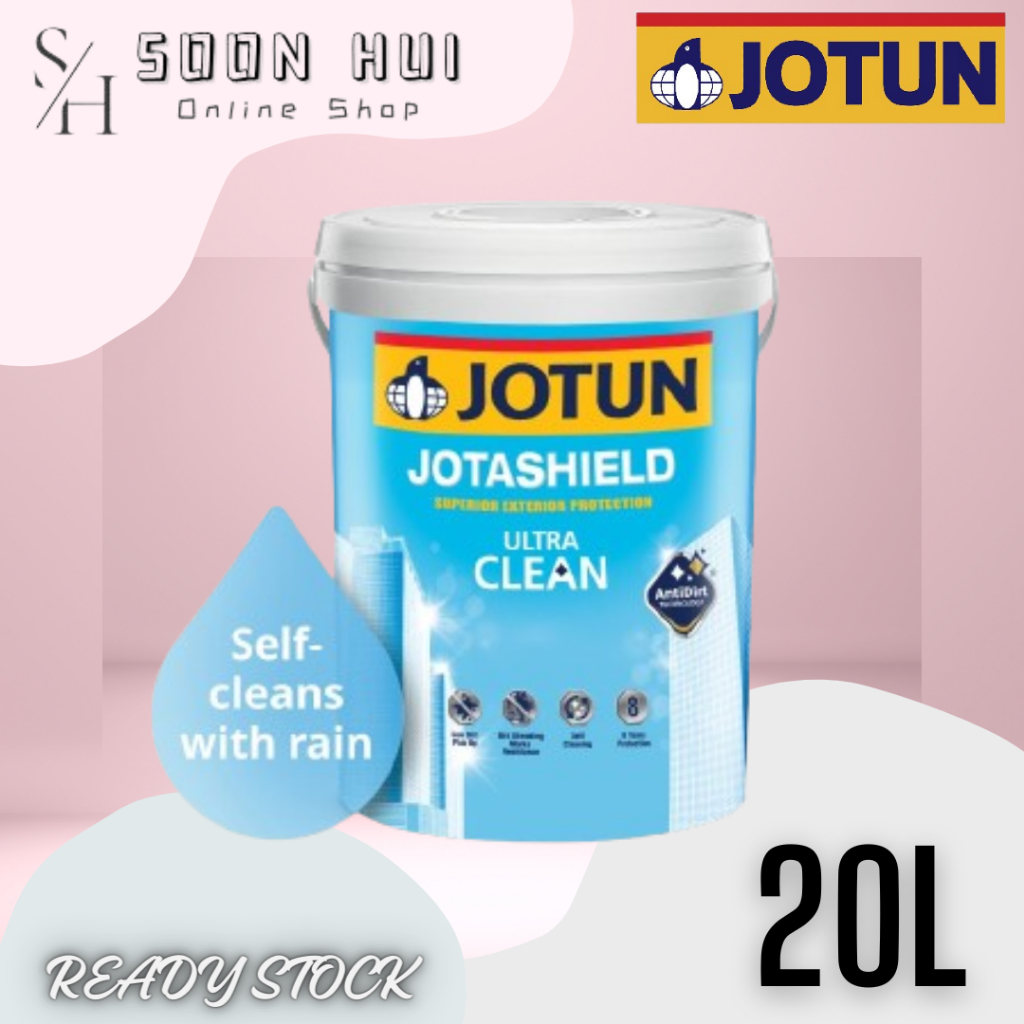 JOTUN JotaShield Ultra Clean 20L Antidirt Paint Exterior Wall Paint Cat