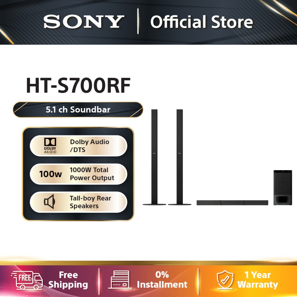 Sony HT S700RF 5 1ch Home Cinema Soundbar System Dolby Audio Real