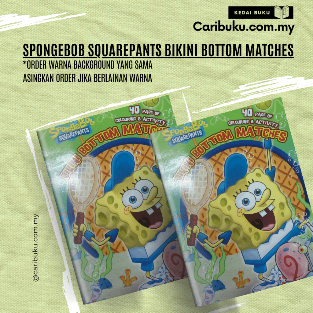 SpongeBob SQUAREPANTS Bikini Bottom Matches Shopee Malaysia