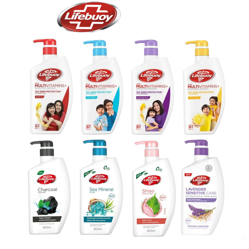 Lifebuoy Antibacterial Shower Gel Body Wash 900ml Shopee Malaysia