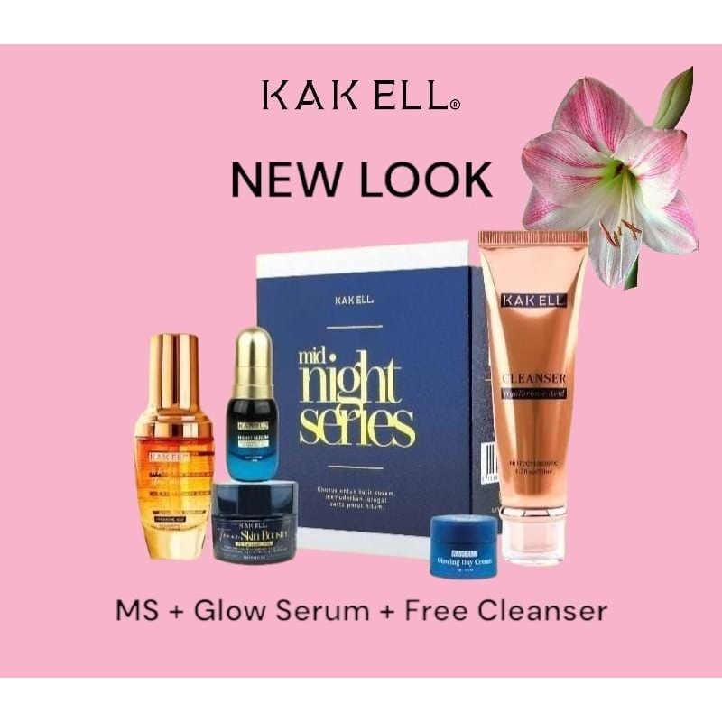 Kak Ell Midnight Series Glow Serum Free Cleanser Merawat Jeragat