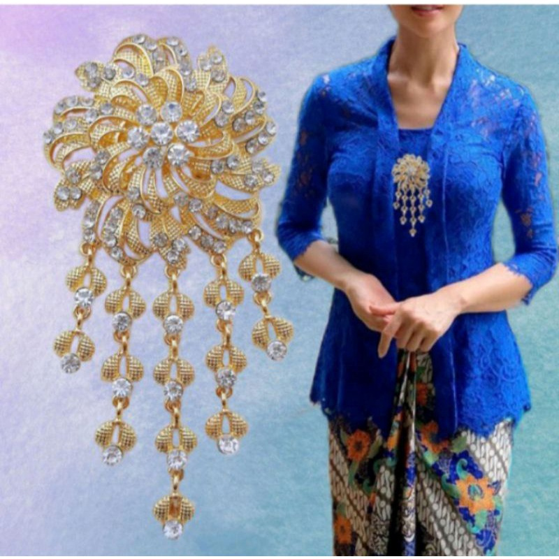 Kerongsang Brooch Kebaya Kerongsang Kebaya Dokoh Tudung Saiz Besar