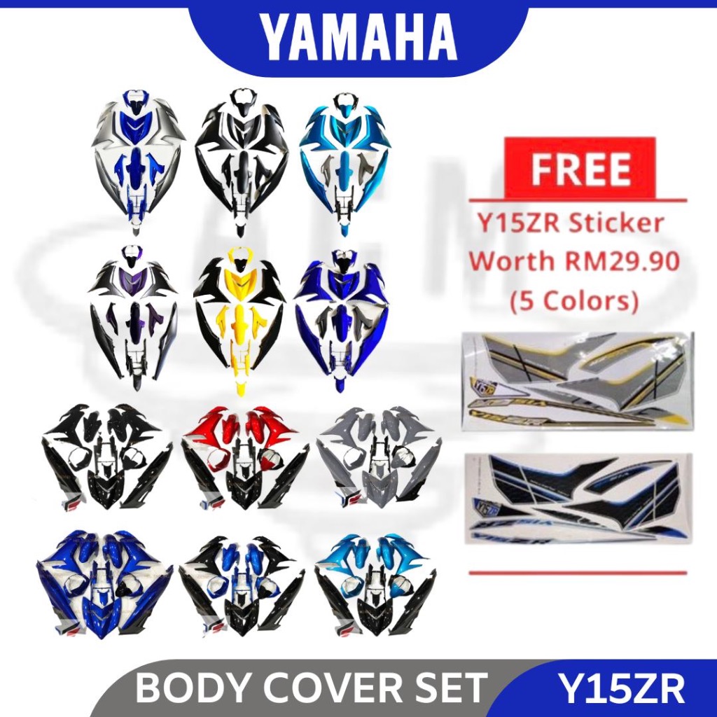 Free Sticker Yamaha Y Zr V V Full Body Cover Set Color Parts