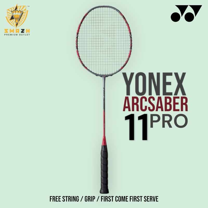 Yonex Arcsaber Pro Badminton Racket Free String Grip Shopee